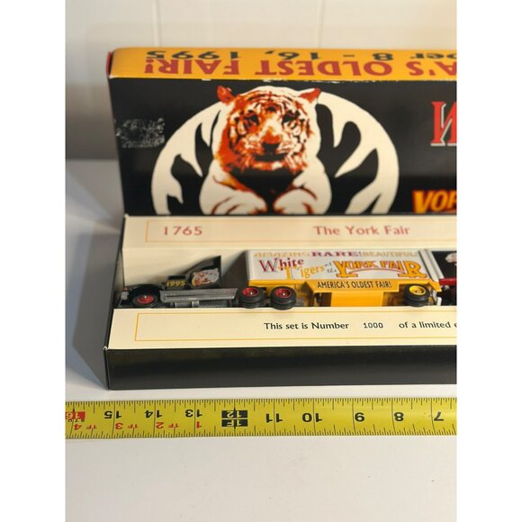 VTG 1995 York Fair White Tigers Collectible Truck Set Limited Edition - Picture 6 of 6
